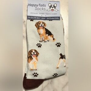 Beagle Dog Socks by Happy Tails Adult Unisex OSFM New !
